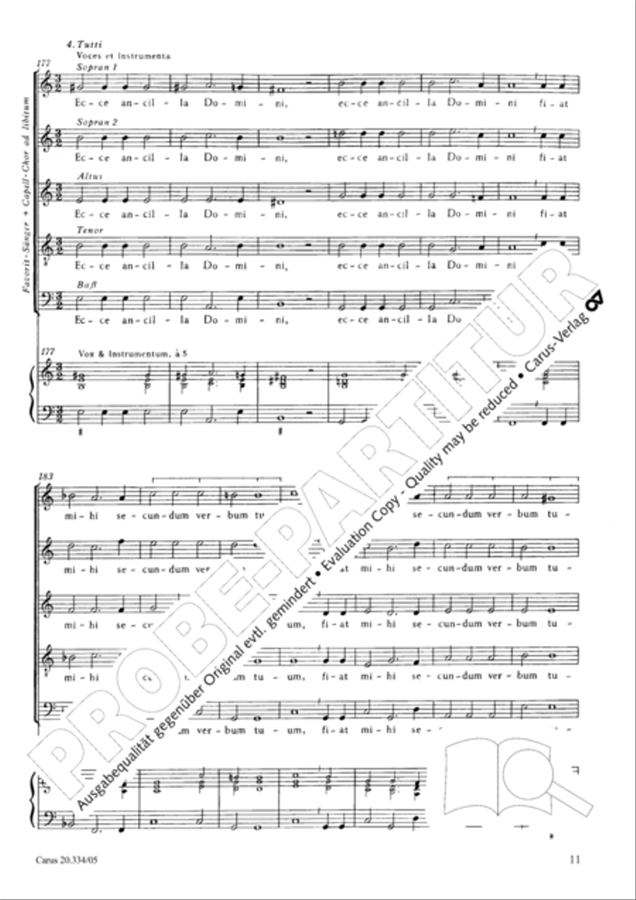 Ave Maria gratia plena SA scores gallery preview page 12