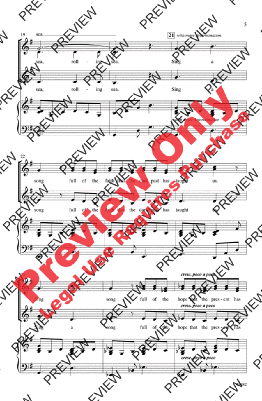 Lift Every Voice and Sing Women's Choir scores gallery preview page 4