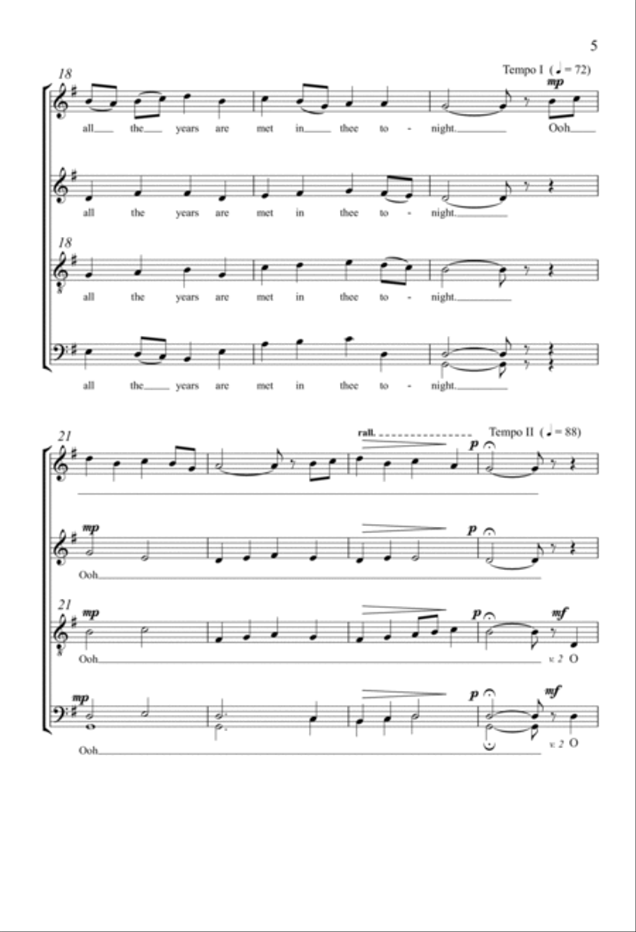 O Little Town Of Bethlehem 4-Part scores gallery preview page 3