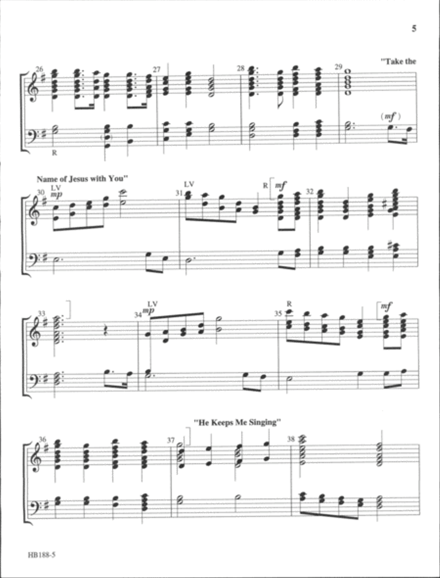 Bless That Name 5-Octaves scores gallery preview page 5