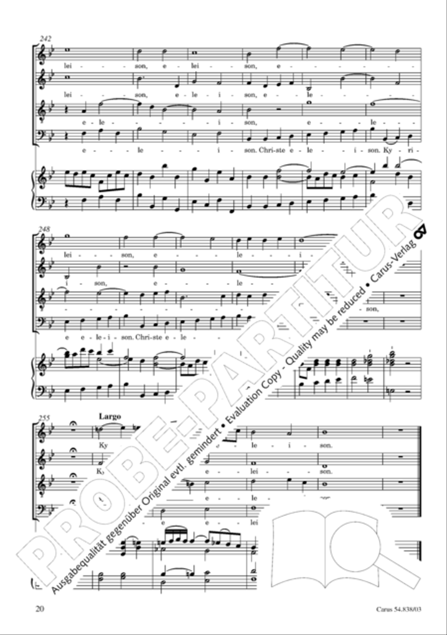 Requiem in B 4-Part scores gallery preview page 25