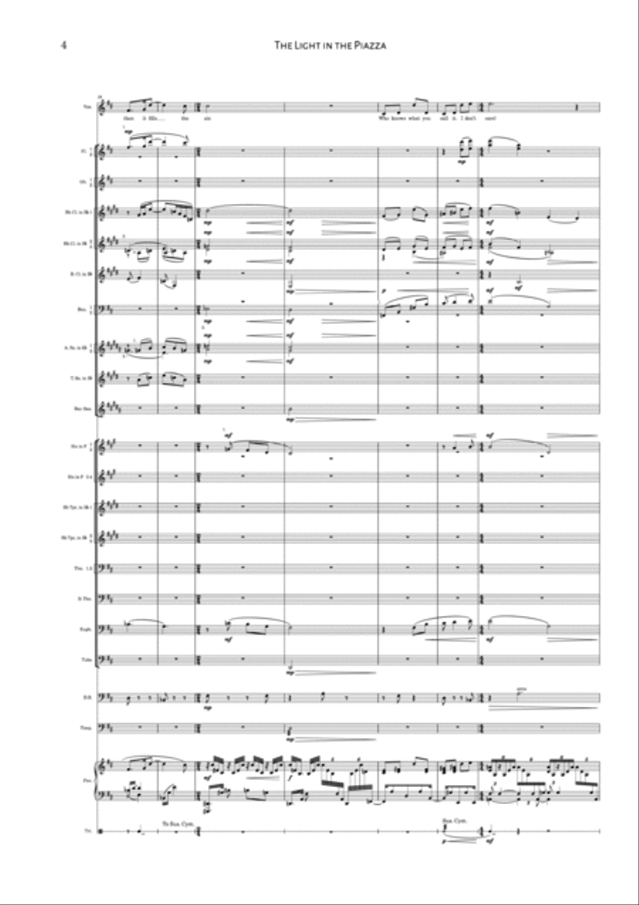 The Light In The Piazza Concert Band scores gallery preview page 6