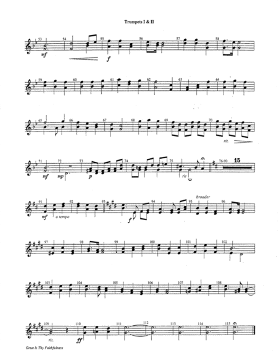Great Is Thy Faithfulness 5-Octaves scores gallery preview page 3