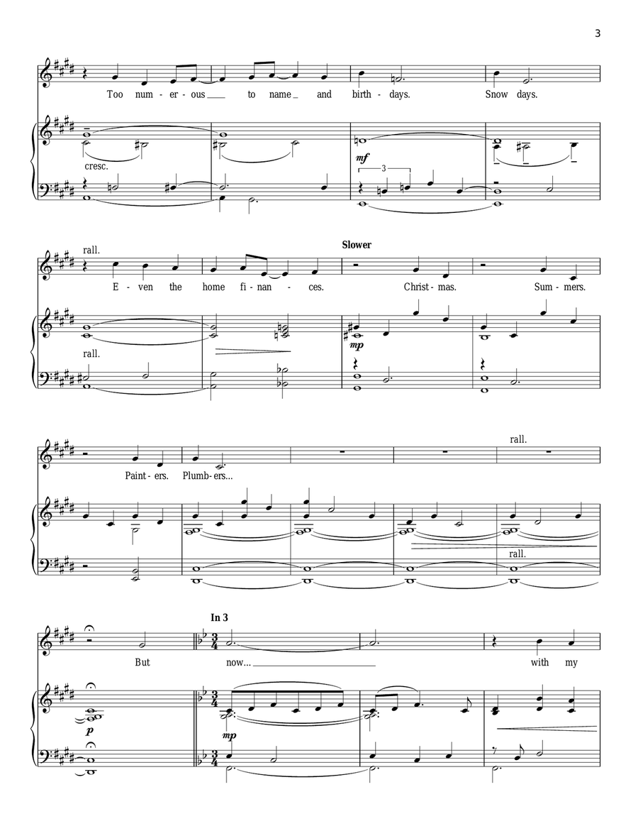 Tuesdays, Thursdays Voice scores gallery preview page 3