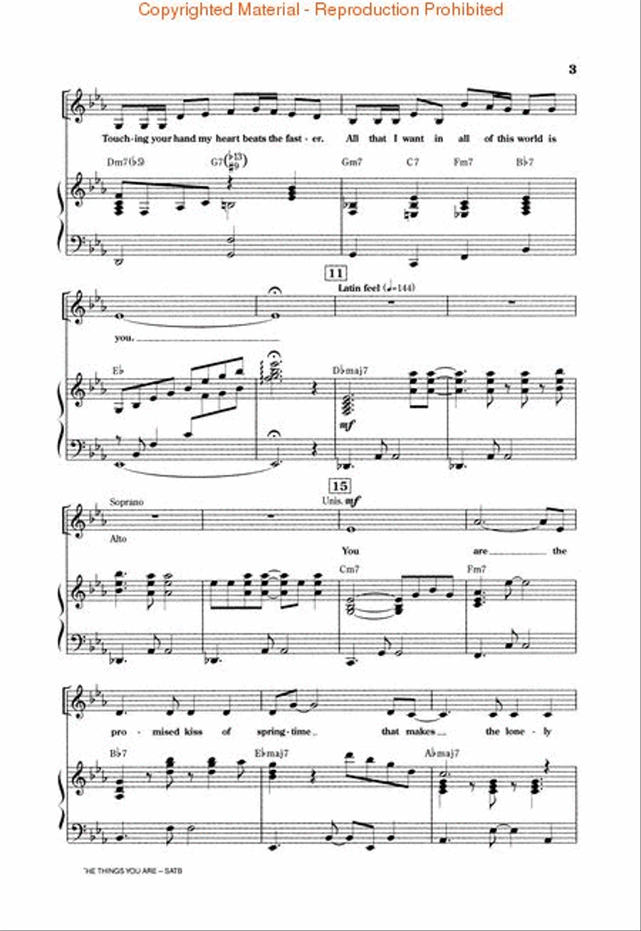 All the Things You Are All the Things You Are 4-Part scores gallery preview page 3