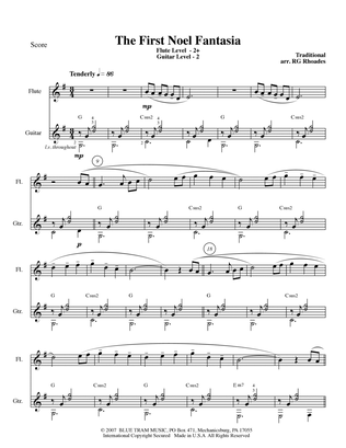 First Noel Fantasia (for guitar and flute)
