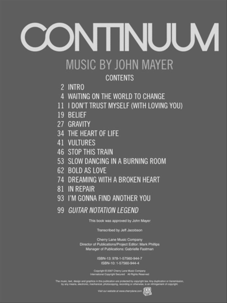 Continuum Electric Guitar scores gallery preview page 2