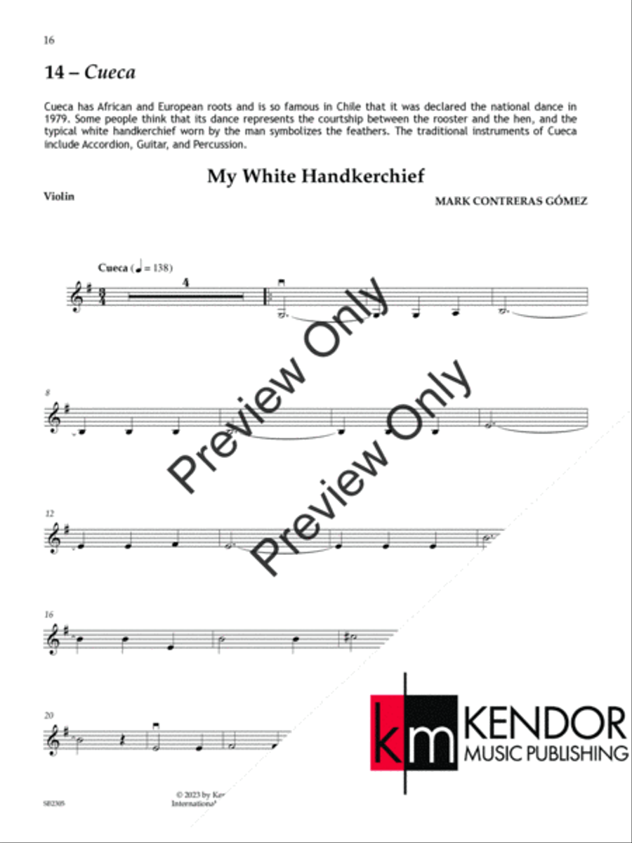 The Latin American String Collection Violin scores gallery preview page 17