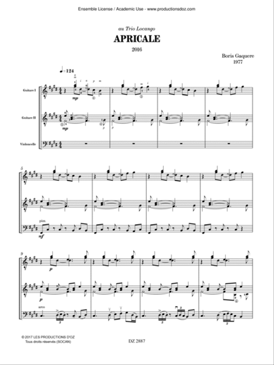 Apricale Apricale Cello scores gallery preview page 3