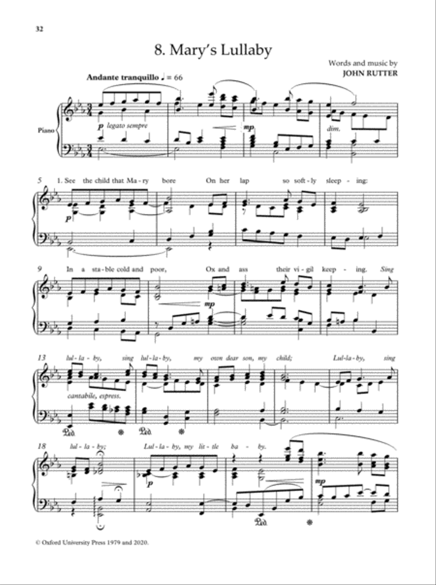 The John Rutter Christmas Piano Album Piano Solo scores gallery preview page 8