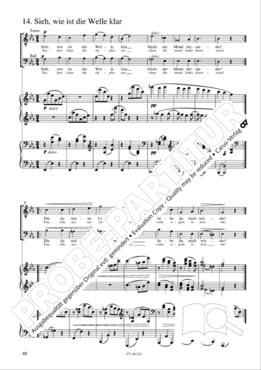 Liebeslieder-Walzer, Op. 52 Choir scores gallery preview page 41