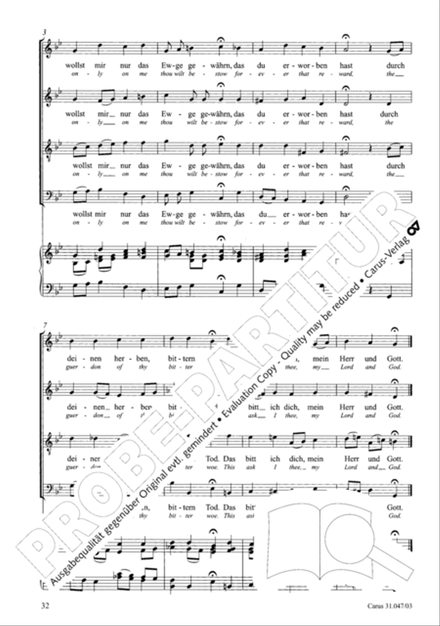 Who himself exalteth shall be abased again (Wer sich selbst erhohet, der soll erniedriget werden) 4-Part scores gallery preview page 33