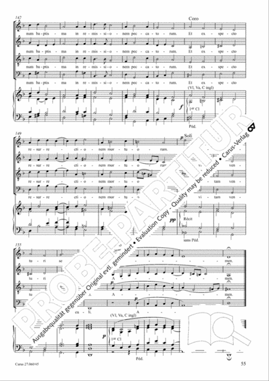 Messe a quatre voix 4-Part scores gallery preview page 56