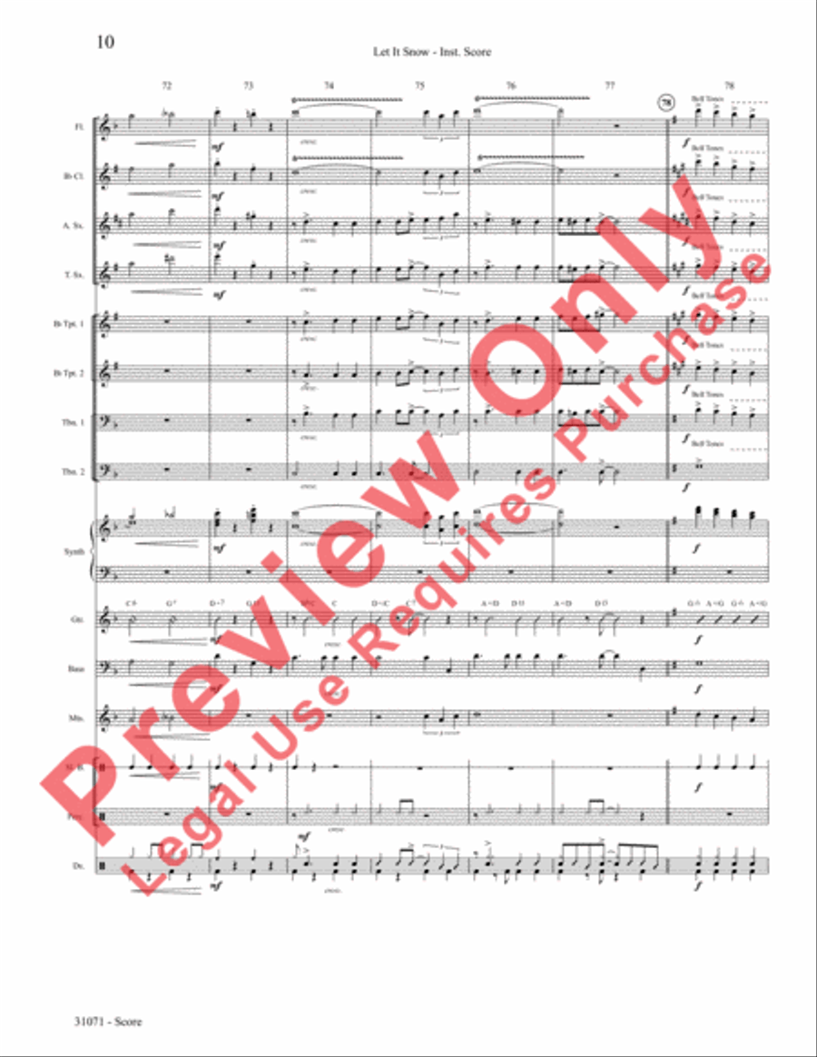 Let It Snow! Let It Snow! Let It Snow! Choir scores gallery preview page 11