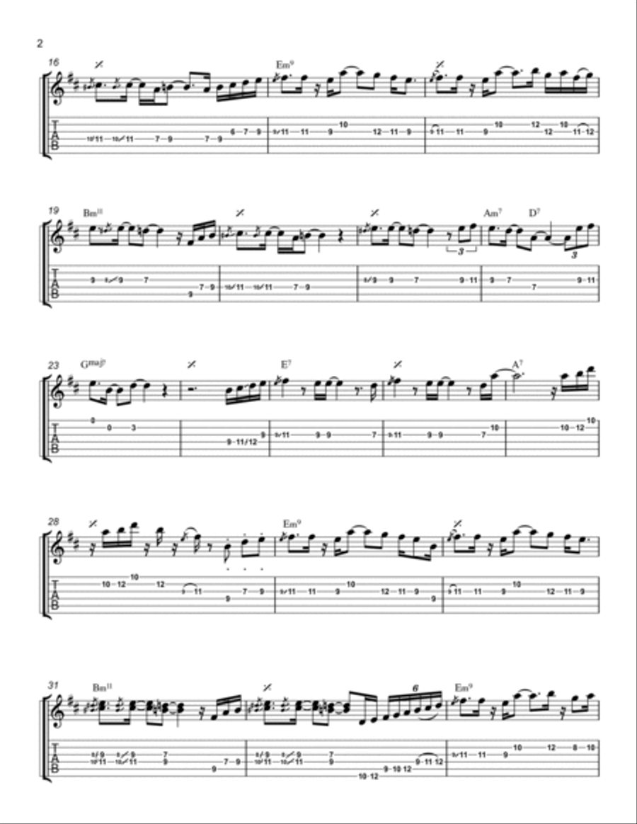 Affirmation Electric Guitar scores gallery preview page 2