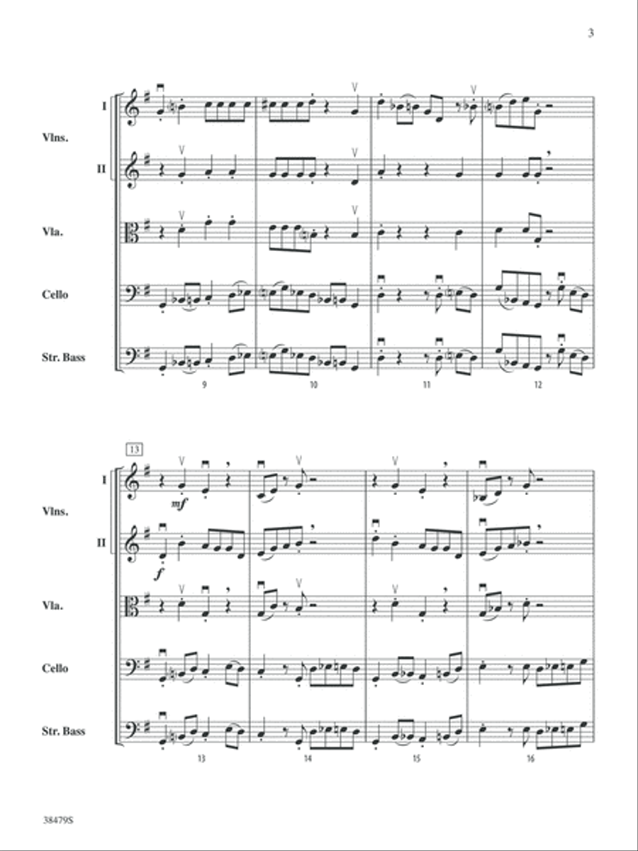 Beale Street Strut: Score String Orchestra scores gallery preview page 3