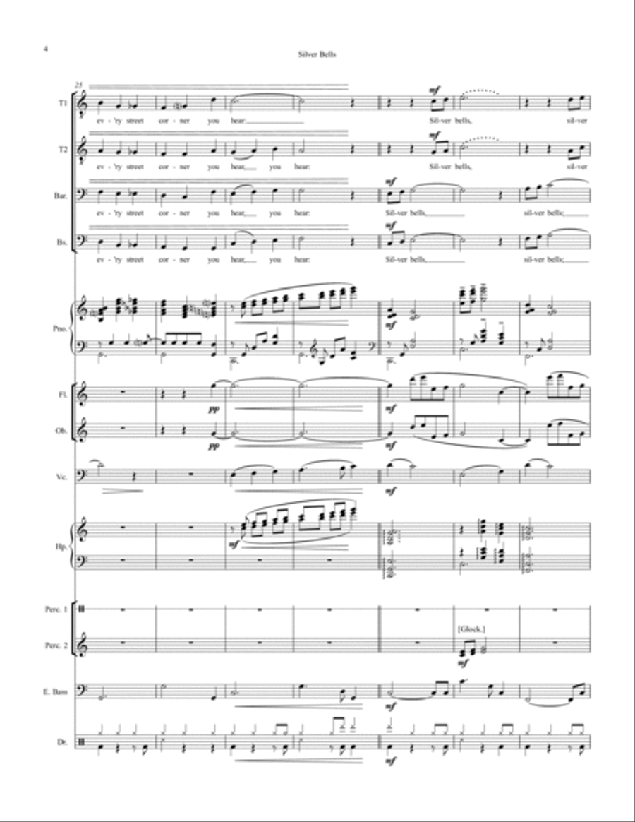 Silver Bells Large Ensemble scores gallery preview page 4