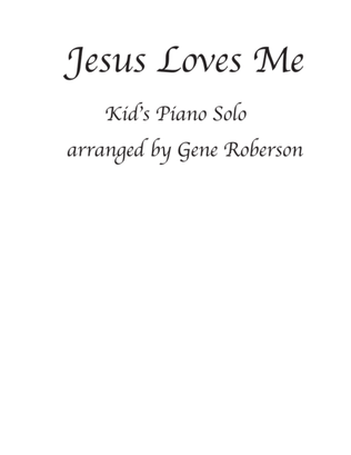 Book cover for Jesus Loves Me Kid's Contemporary Piano Solo