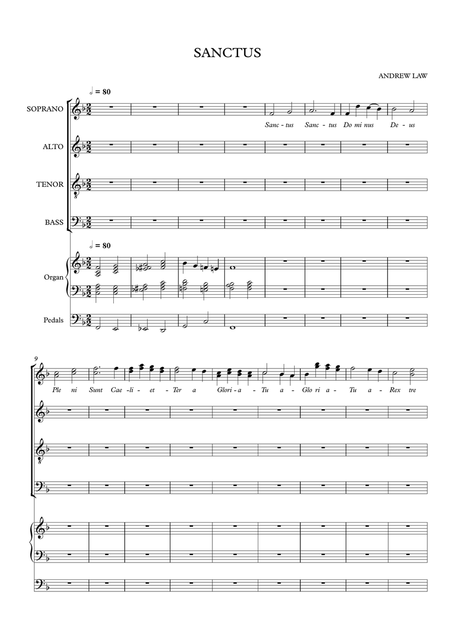 SANCTUS SANCTUS 4-Part scores gallery preview page 2