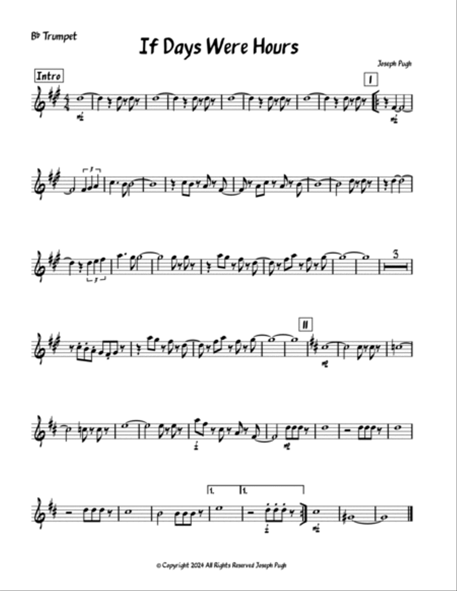 If Days Were Hours Jazz Ensemble scores gallery preview page 5