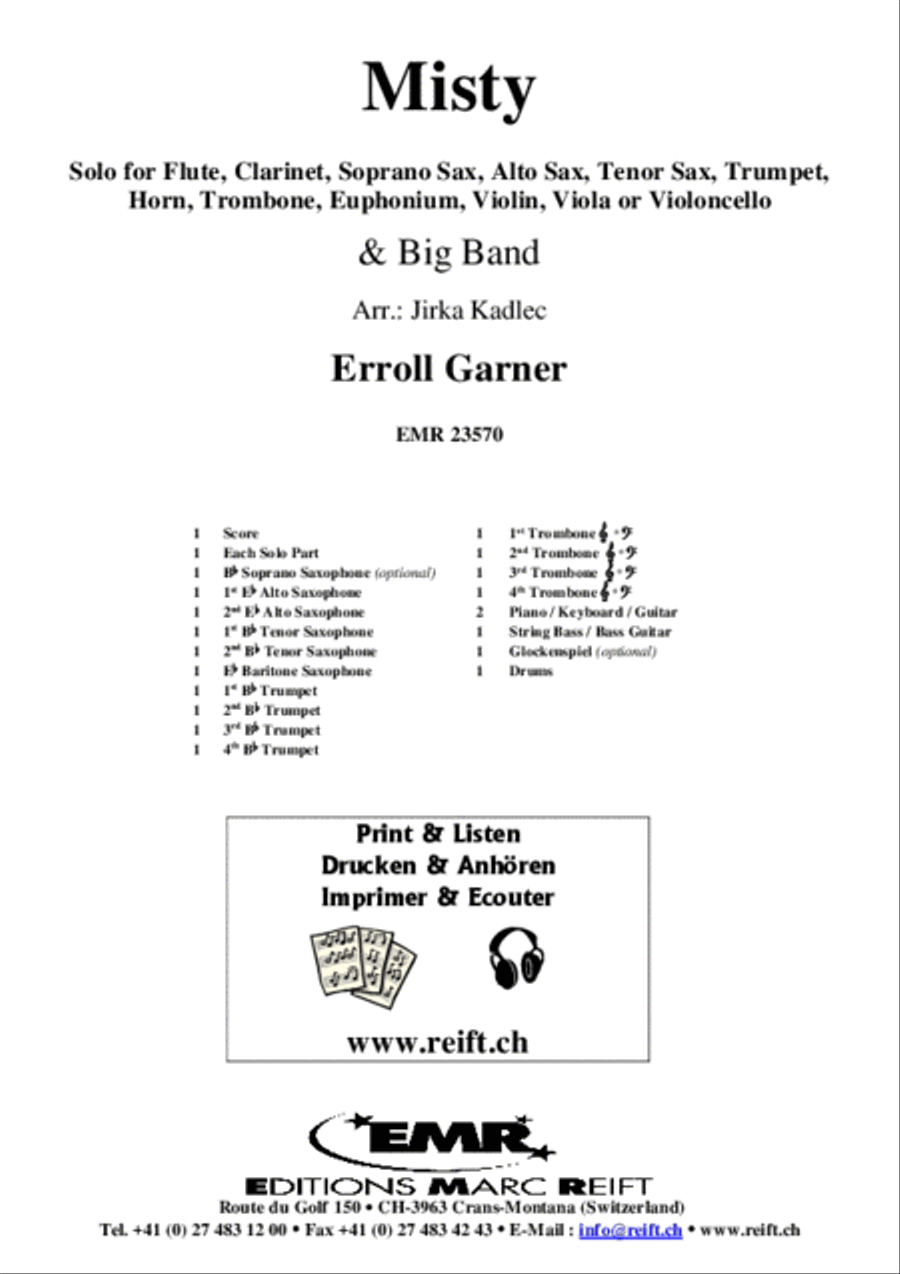 Misty Big Band scores gallery preview page 2