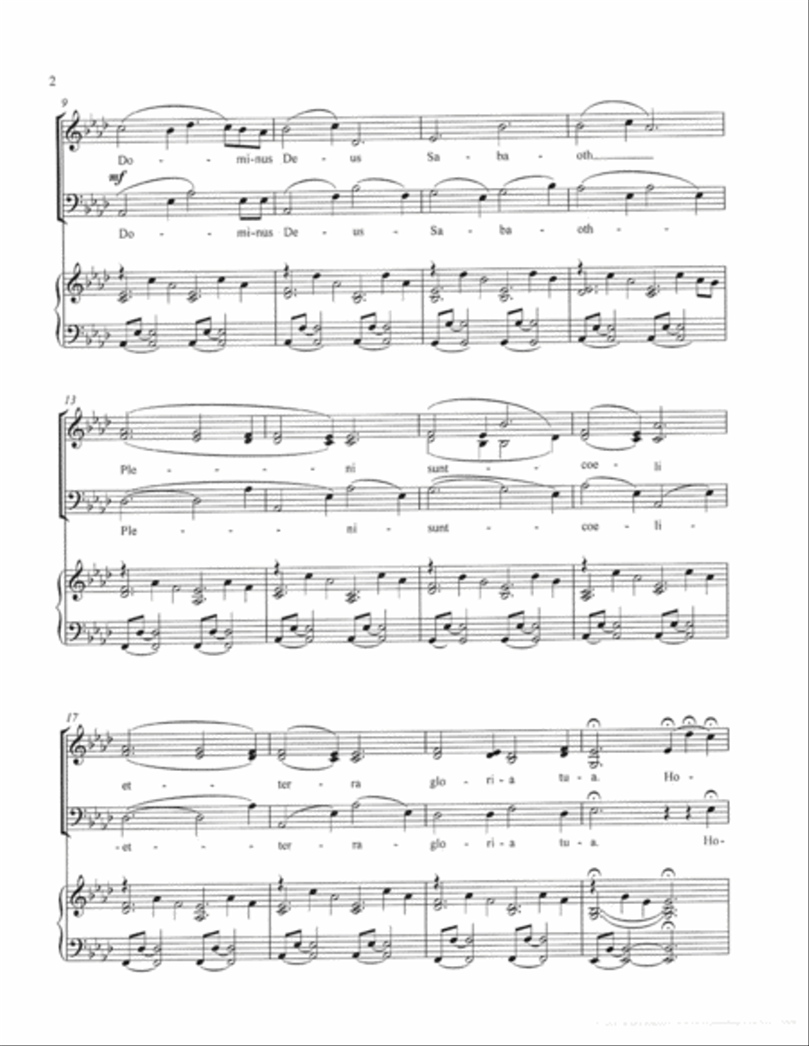 Sanctus ( from Requiem ) Sanctus ( from Requiem ) 3-Part scores gallery preview page 3