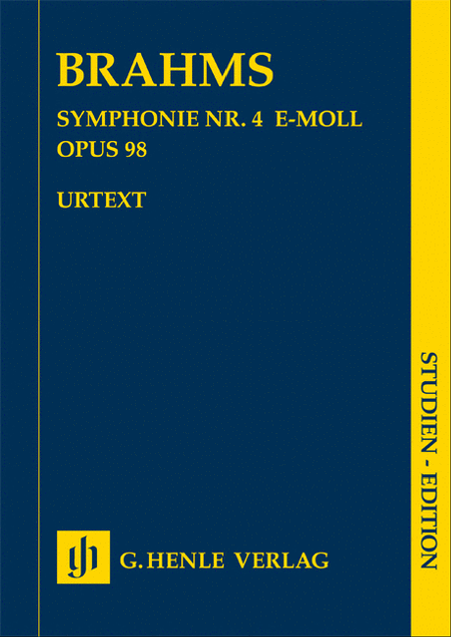 Johannes Brahms – Symphony No. 4 in E minor, Op. 98