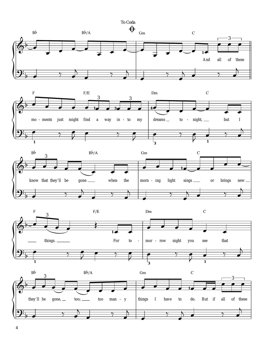 Better Together Easy Piano scores gallery preview page 4