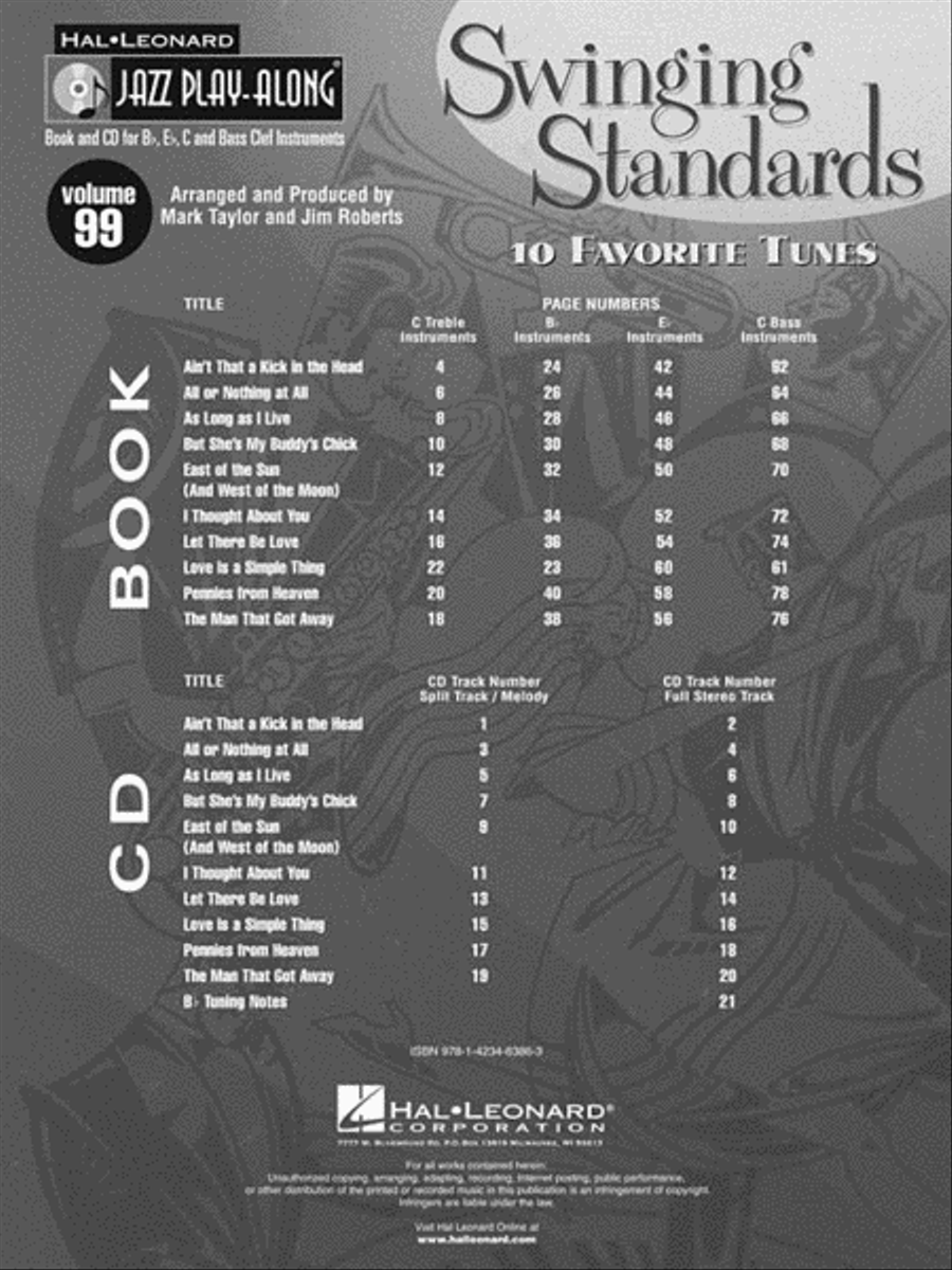 Swinging Standards C Instrument scores gallery preview page 3