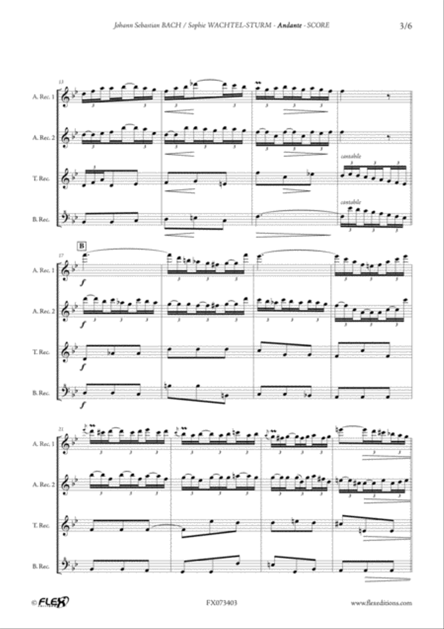 Andante Alto Recorder scores gallery preview page 3