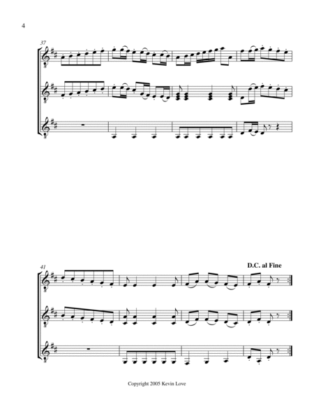 Minuet (Guitar Trio) - Score and Parts image number null