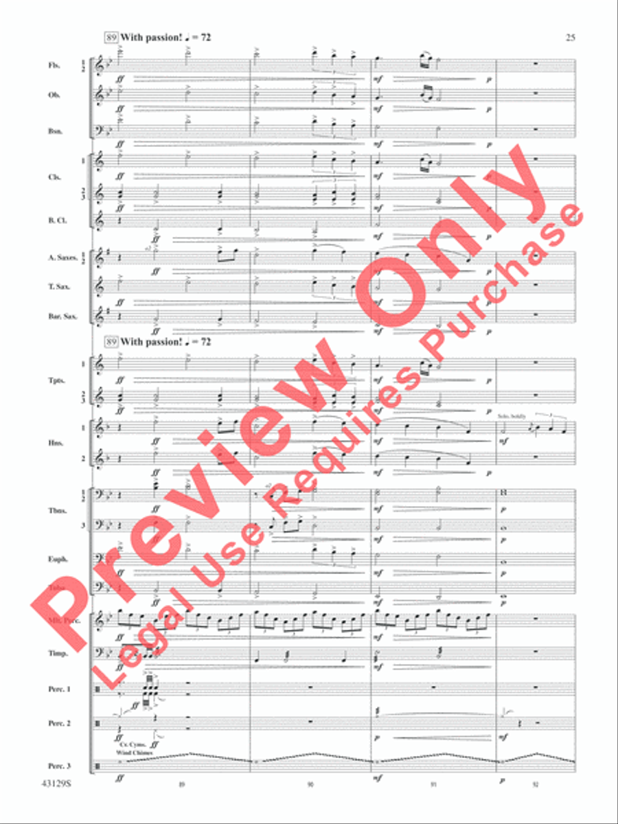 Soundtrack Soundtrack Concert Band scores gallery preview page 26