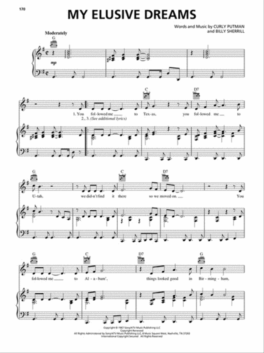 The Best Country Songs Ever – Third Edition Piano, Vocal, Guitar scores gallery preview page 4