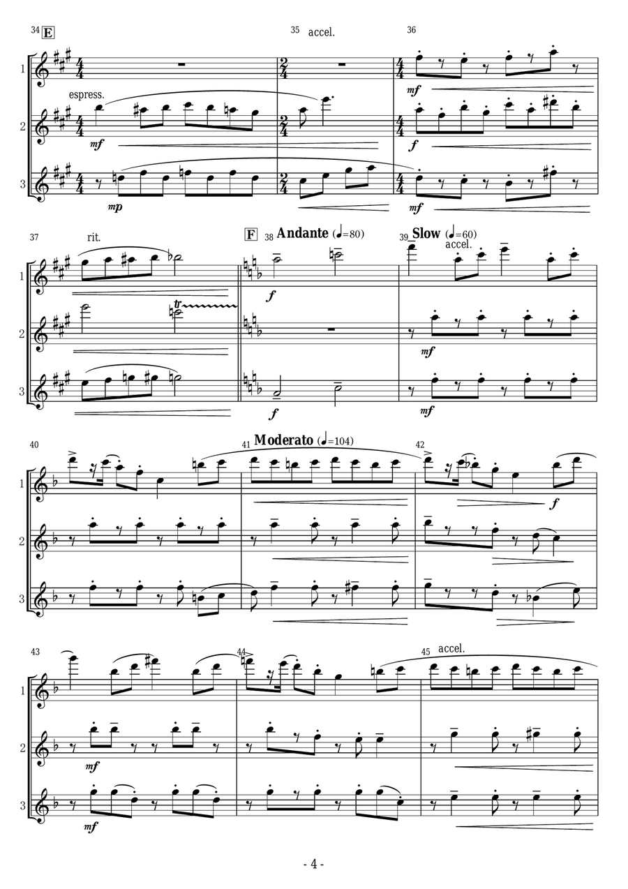 Be Our Guest Woodwind Trio scores gallery preview page 4