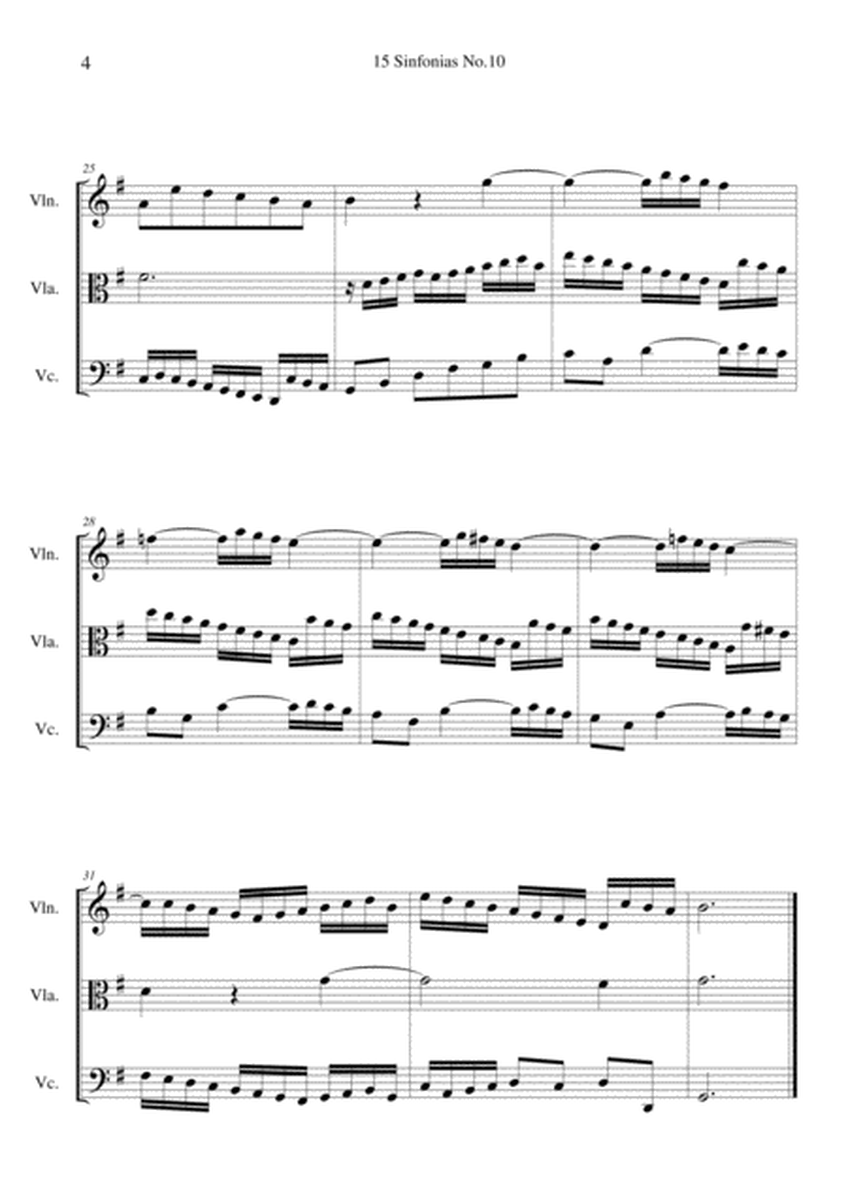 Sinfonias No.10 BWV 796