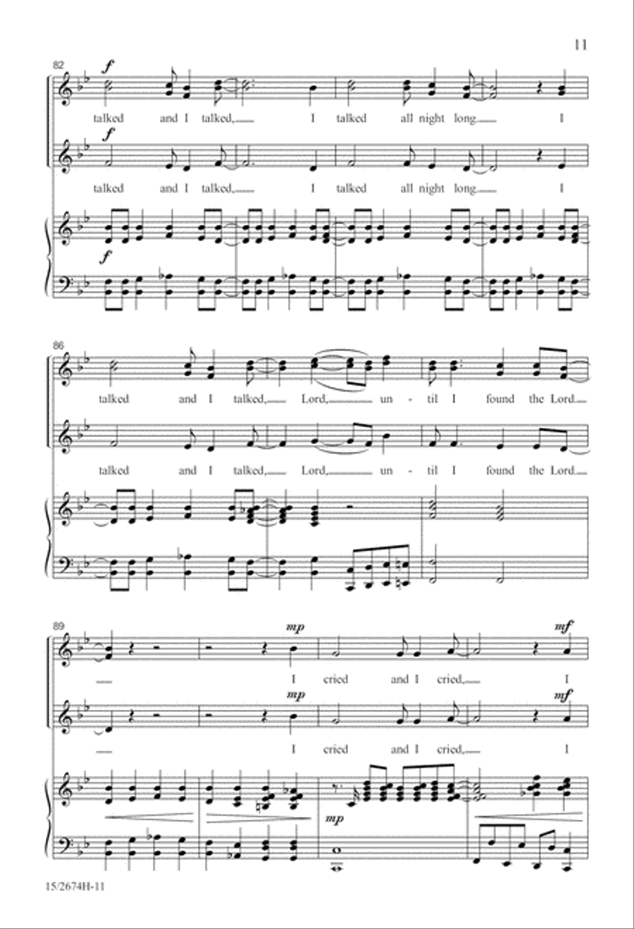 Until I Found the Lord Until I Found the Lord SSA scores gallery preview page 11