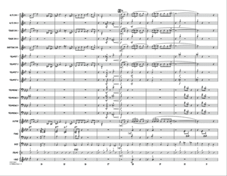 In Walked Bud (arr. Mark Taylor) - Conductor Score (Full Score) Jazz Ensemble scores gallery preview page 5
