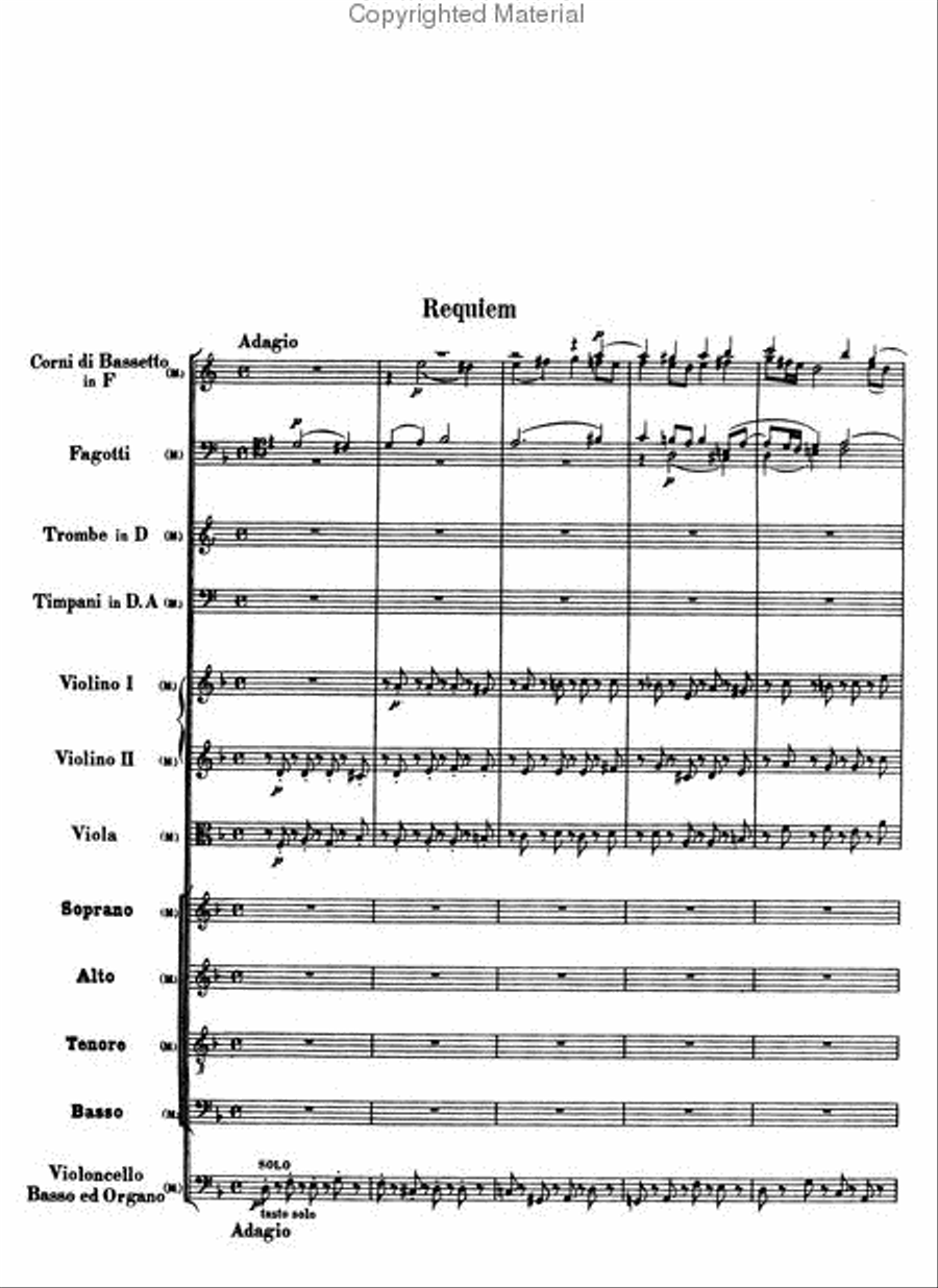 Requiem in Full Score