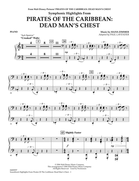 Soundtrack Highlights from Pirates Of The Caribbean: Dead Man's Chest - Piano