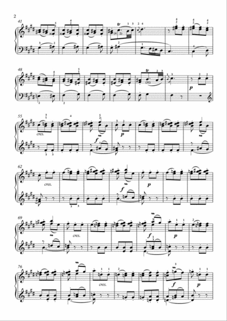 Scarlatti-Sonata in E-Major L.466 K.264(piano) Piano Solo scores gallery preview page 3