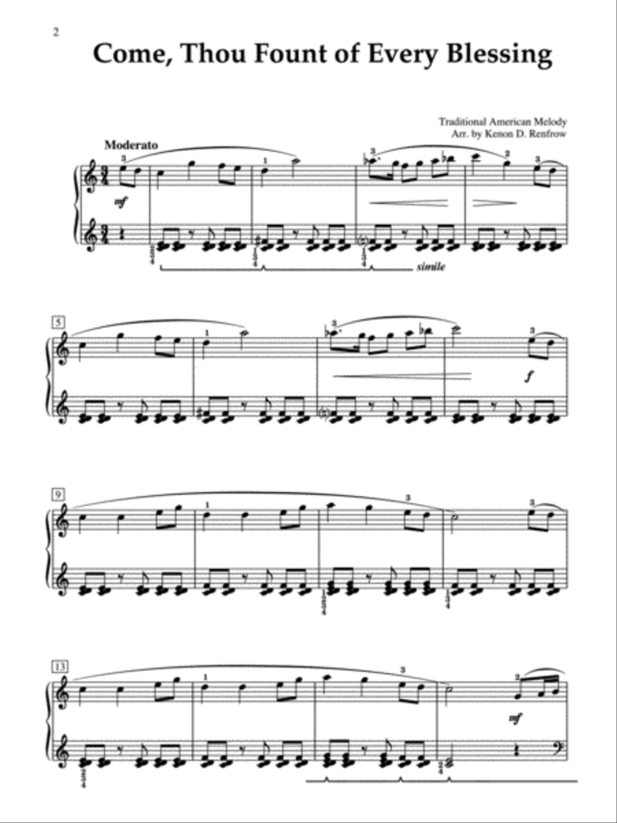 A Sacred Collection, Book 1 Piano Solo scores gallery preview page 6