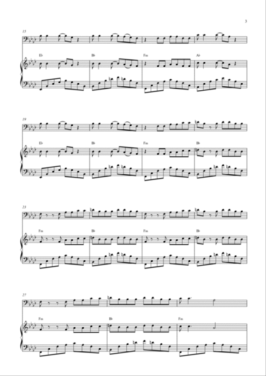 Mad World Woodwind Duet scores gallery preview page 3
