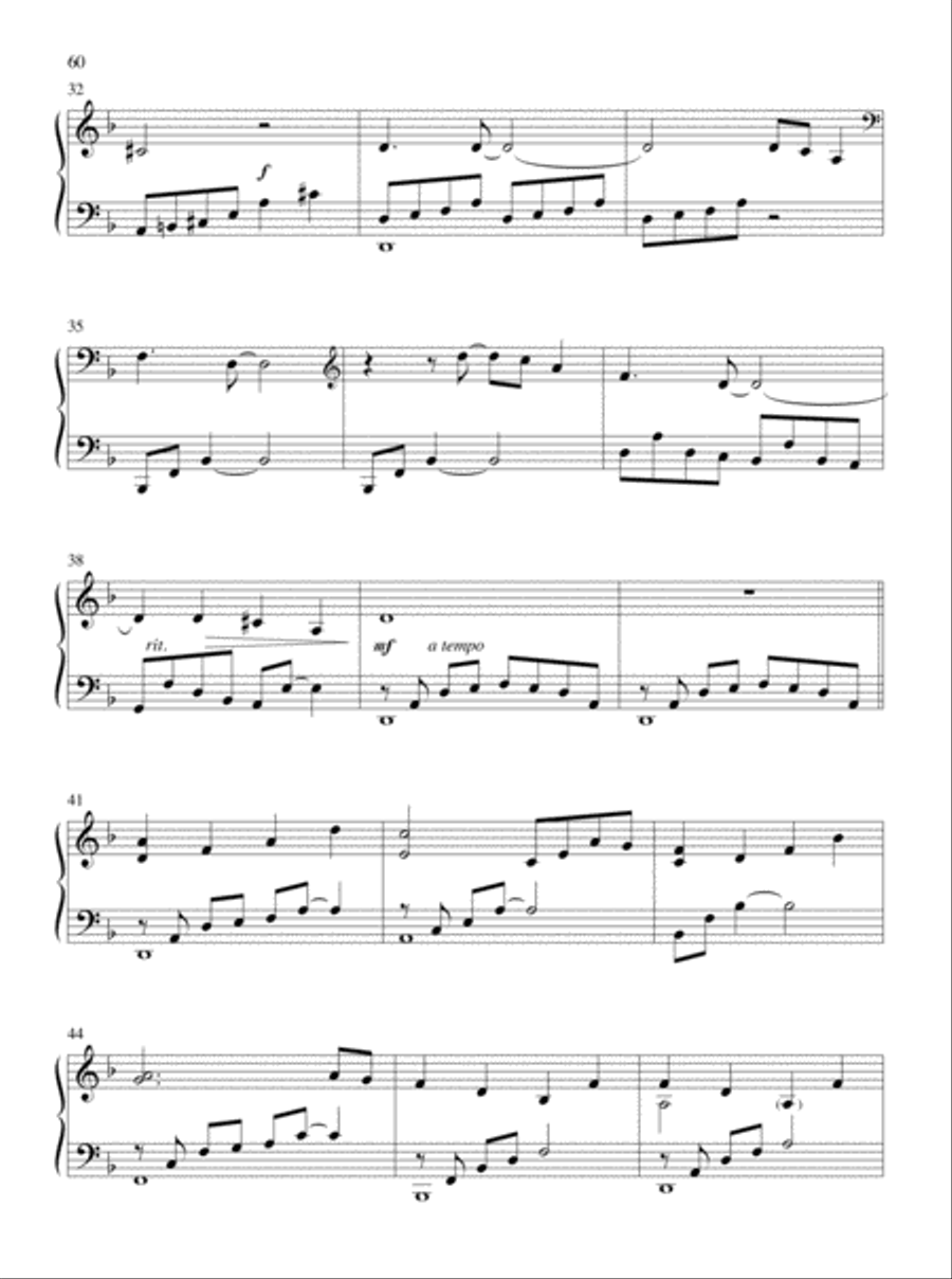 Let All Things Their Creator Bless! Piano Solo scores gallery preview page 35