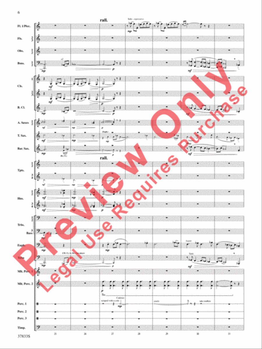 Symphonic Essay Concert Band scores gallery preview page 7