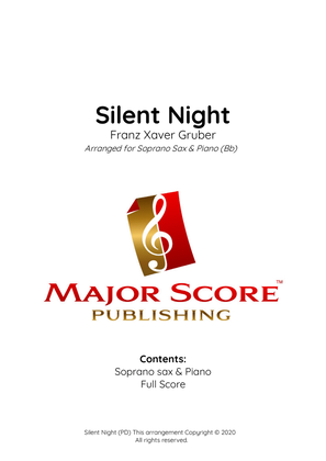 Silent Night | Soprano Sax & Piano (Bb)