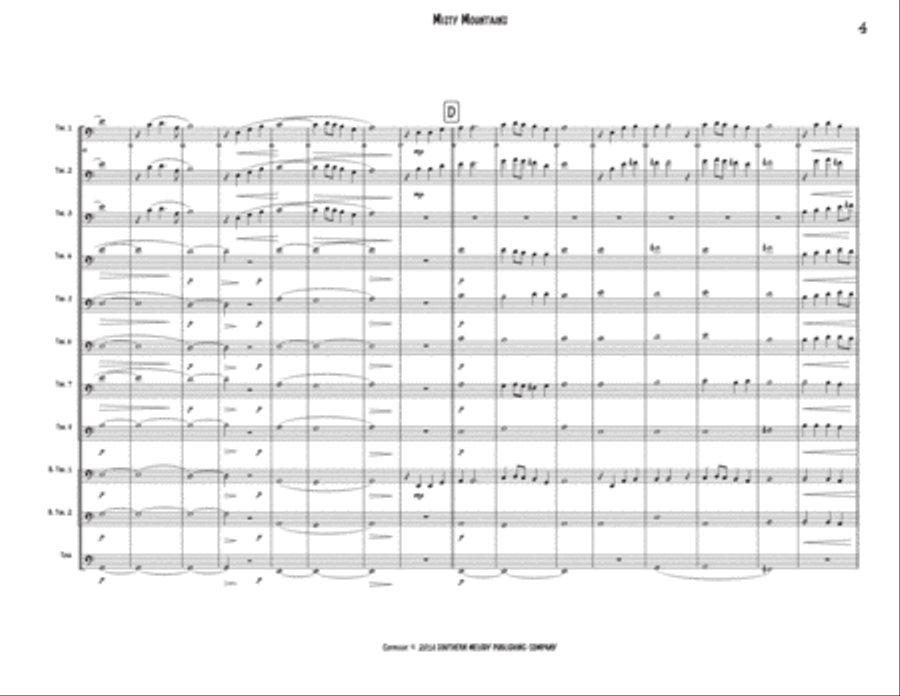 Misty Mountain Large Ensemble scores gallery preview page 4