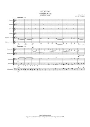 Fauré: Requiem Op.48 VI Libera Me - symphonic wind/bass