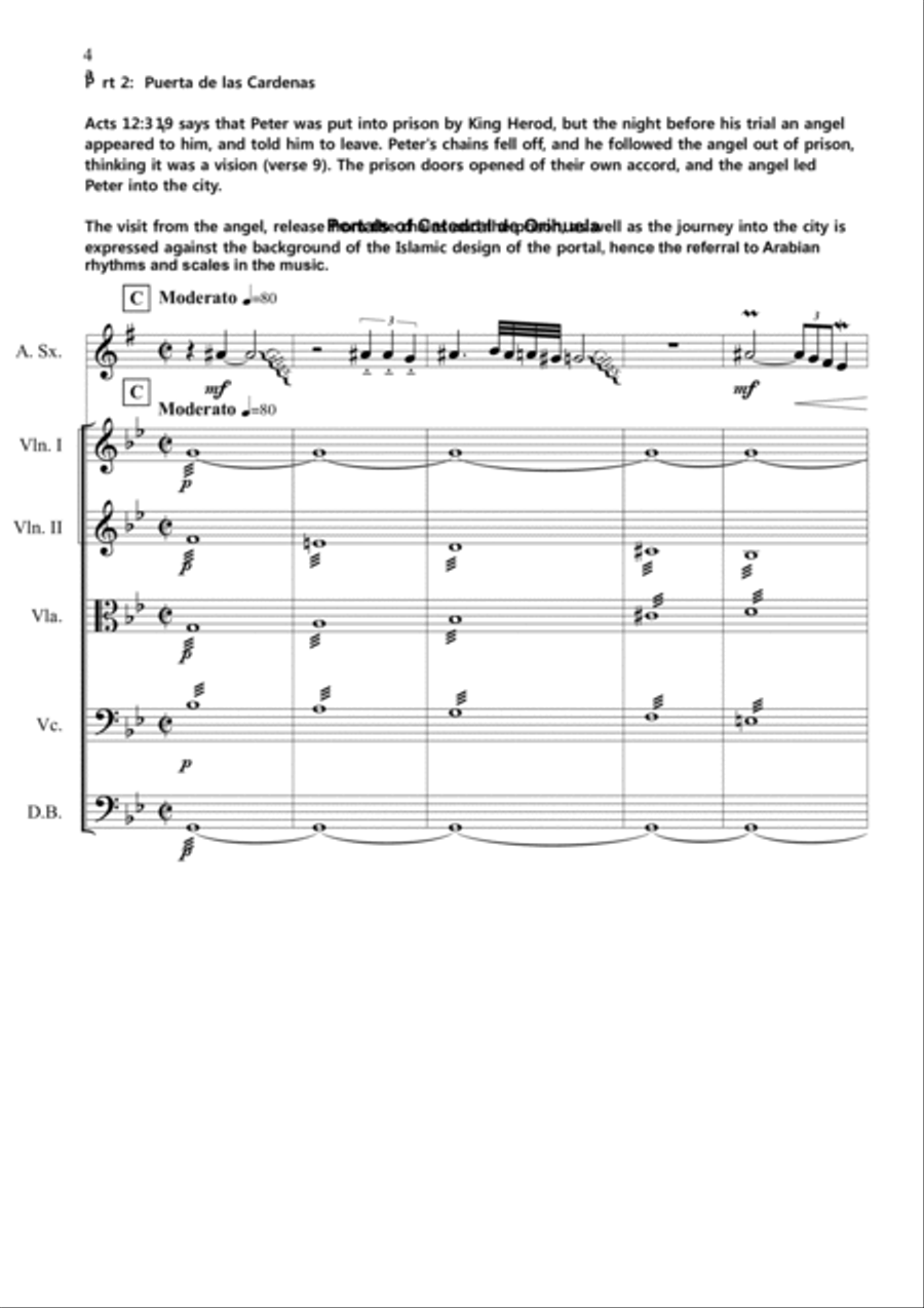 Portals of Catedral de Orihuela. Small Ensemble scores gallery preview page 4