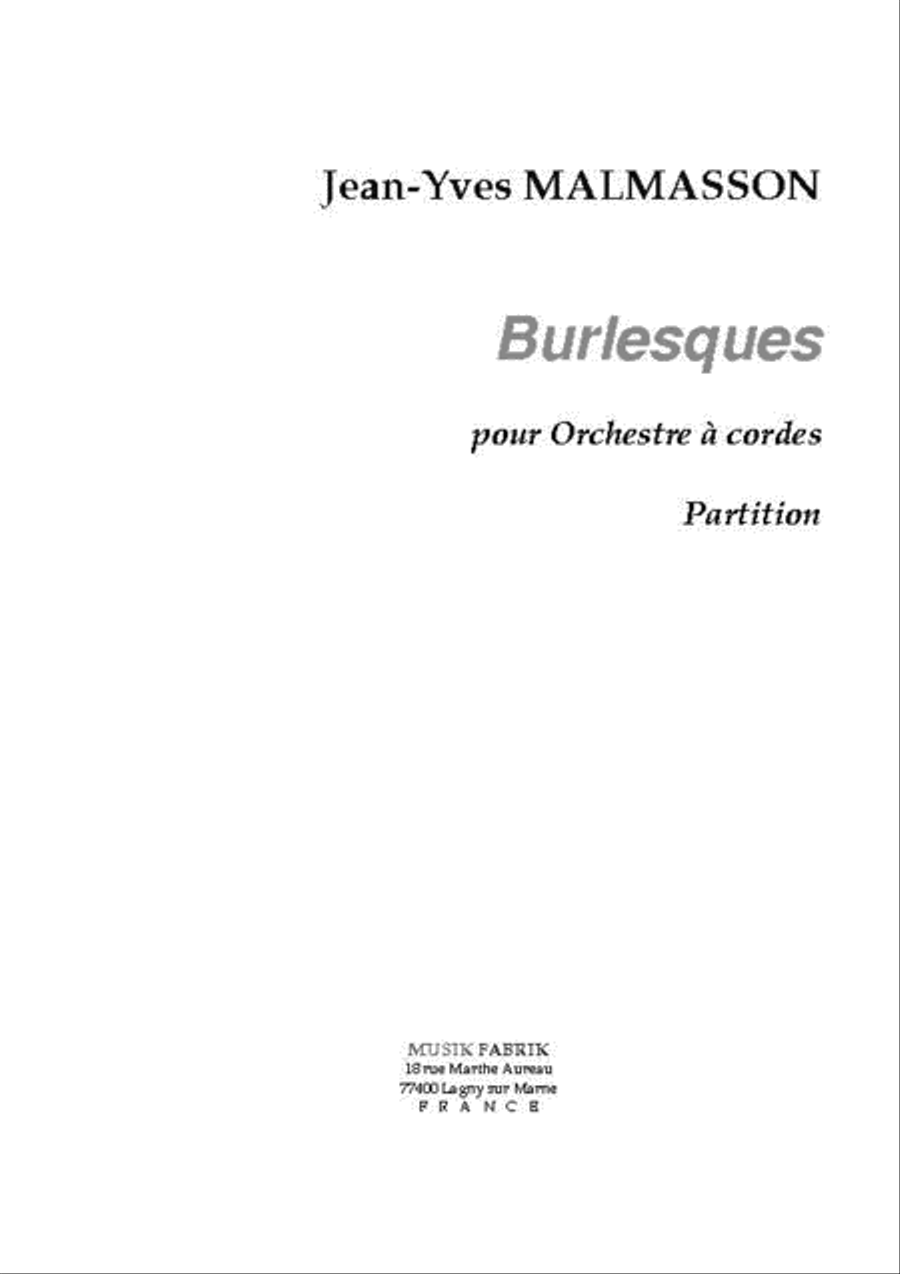 Burlesques Burlesques String Orchestra scores gallery preview page 1