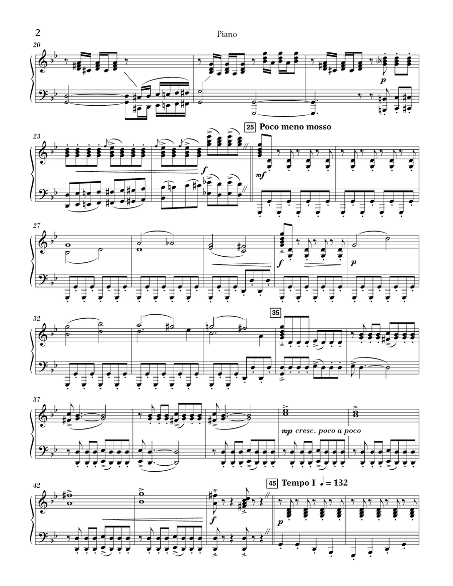 The Sleigh (À La Russe) - Piano Orchestra scores gallery preview page 2